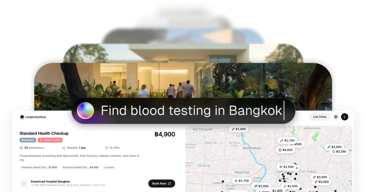 LongevityHaus interface screenshot