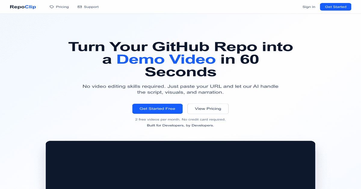 RepoClip interface screenshot
