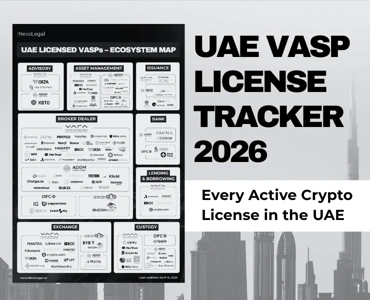 UAE VASP License Tracker interface screenshot