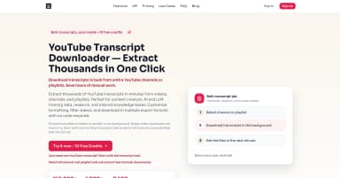 YouTube Transcript Downloader thumbnail