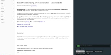 Social Media Data Scraper APIs thumbnail