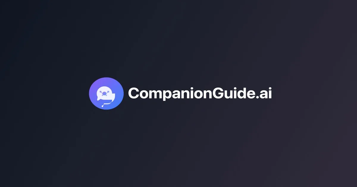 CompanionGuide interface screenshot