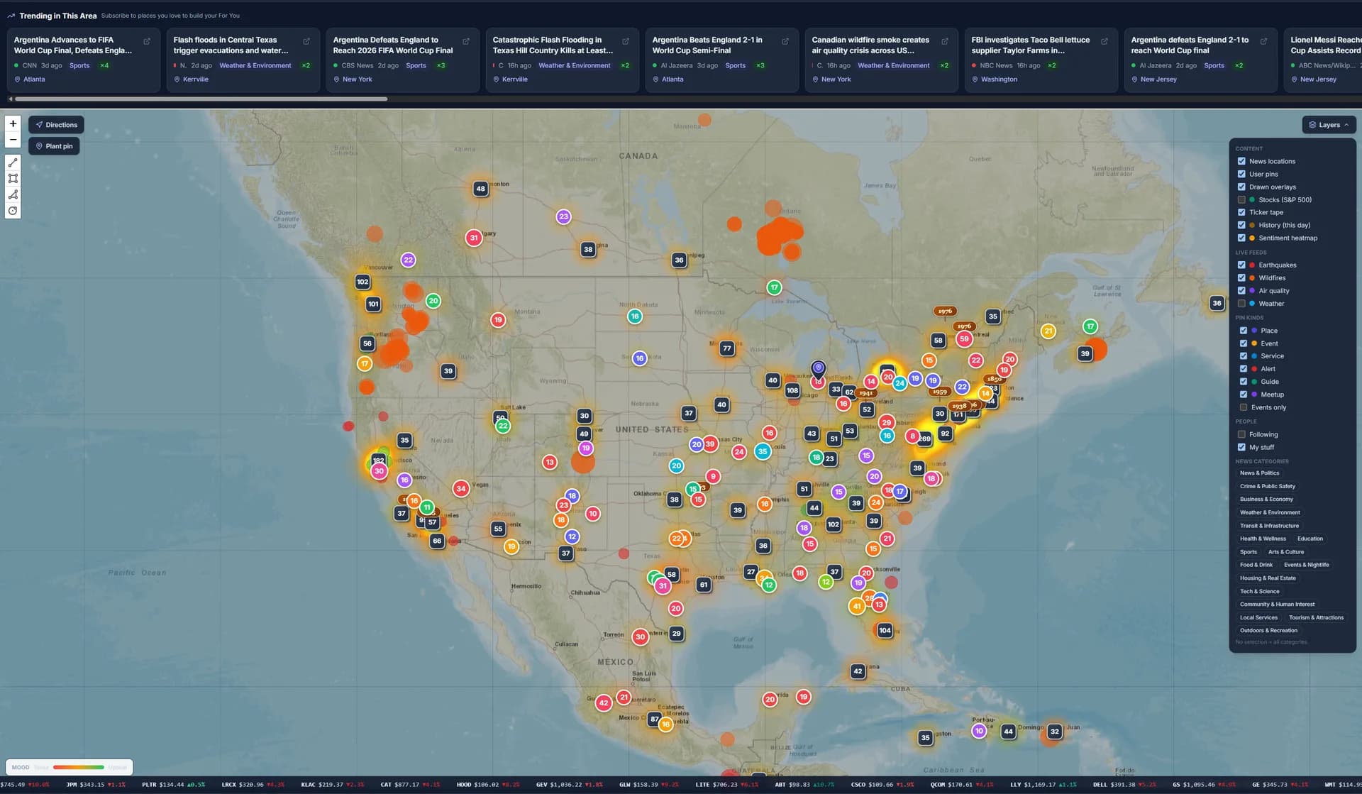 Mappit interface screenshot