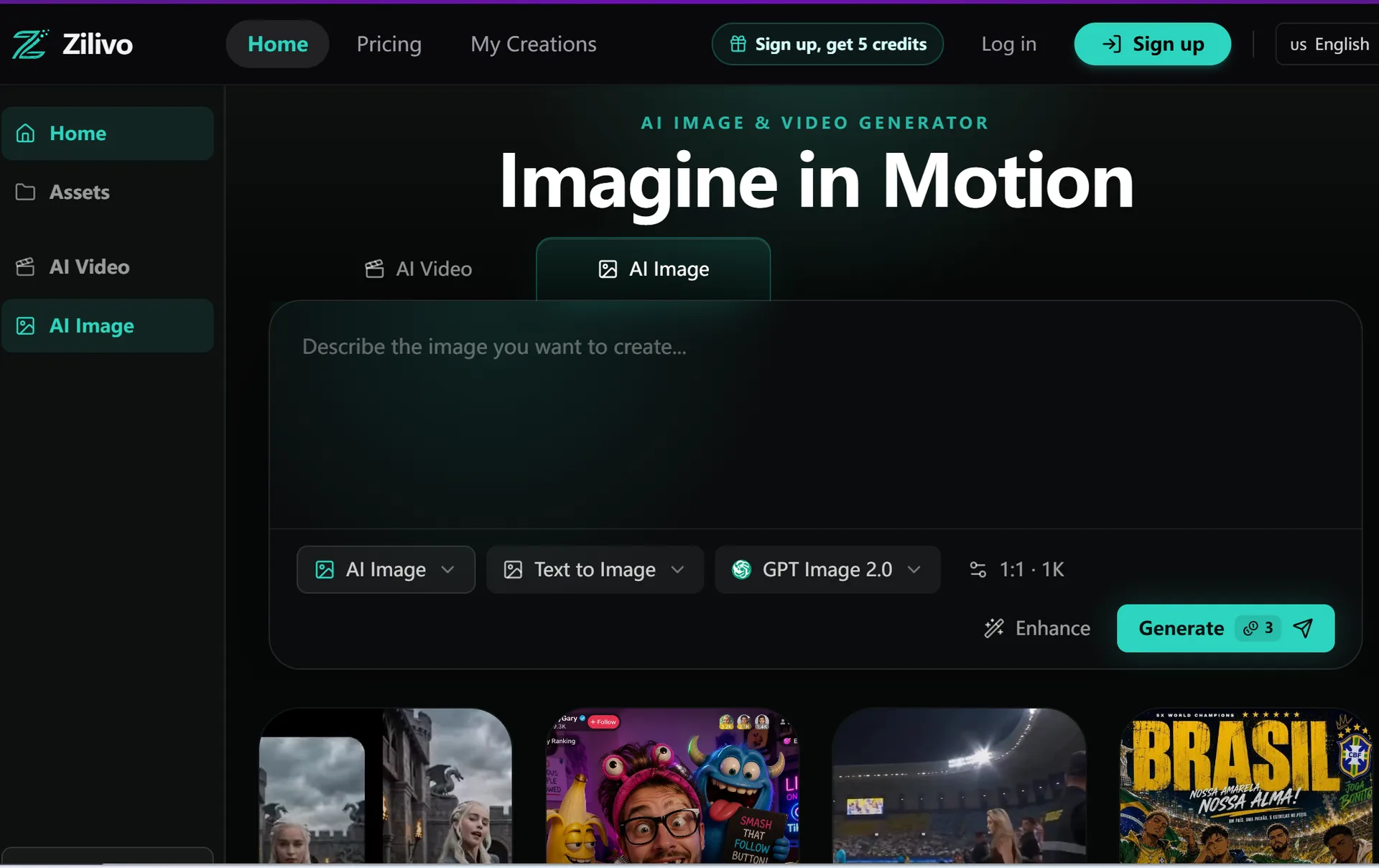 Zilivo AI interface screenshot