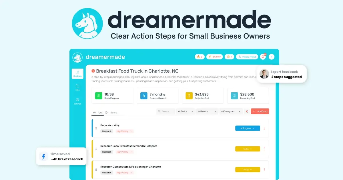 DreamerMade interface screenshot