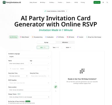 Party Invitation AI thumbnail