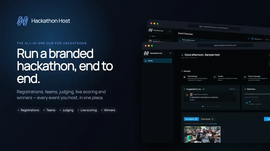 HackathonHost interface screenshot