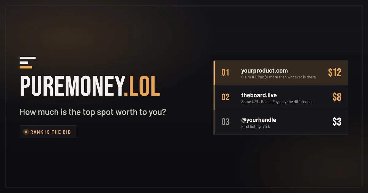 PureMoney.lol interface screenshot