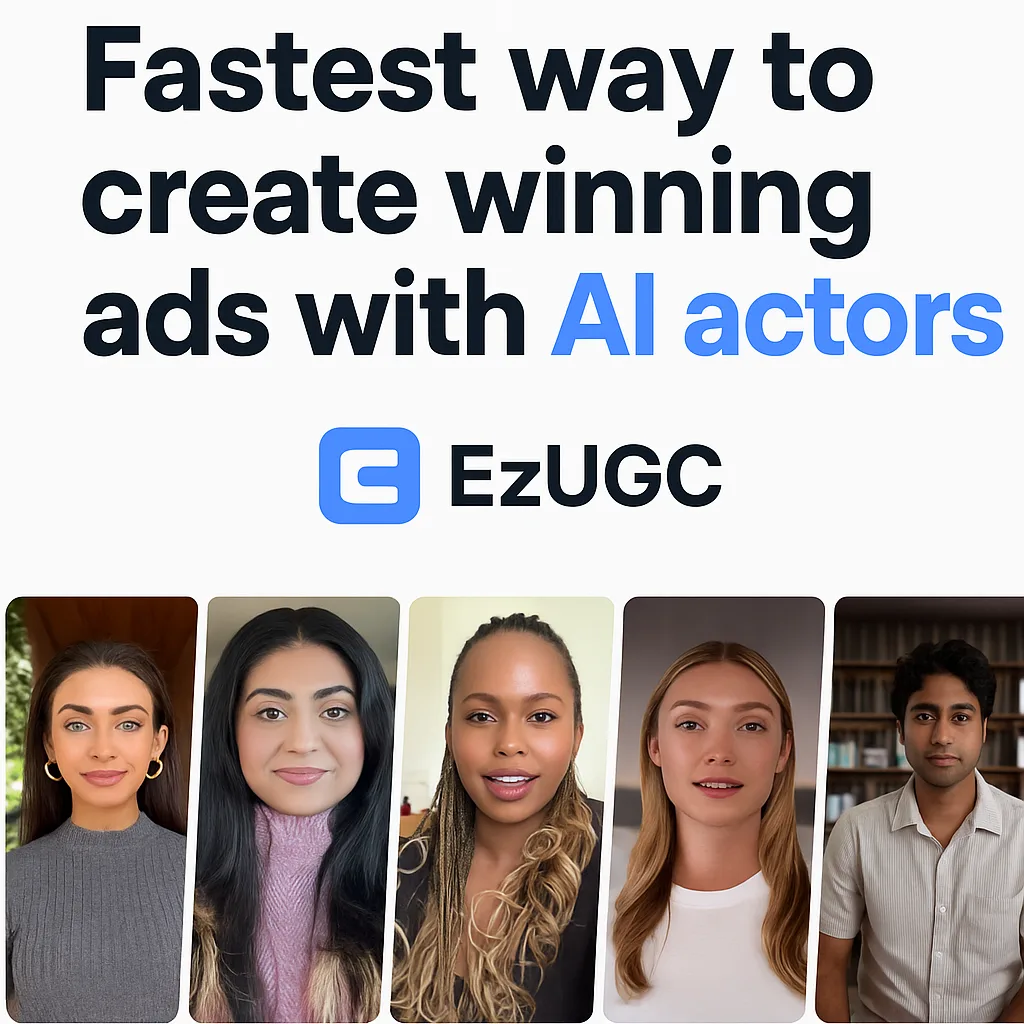 EzUGC – AI Ad Generator interface screenshot