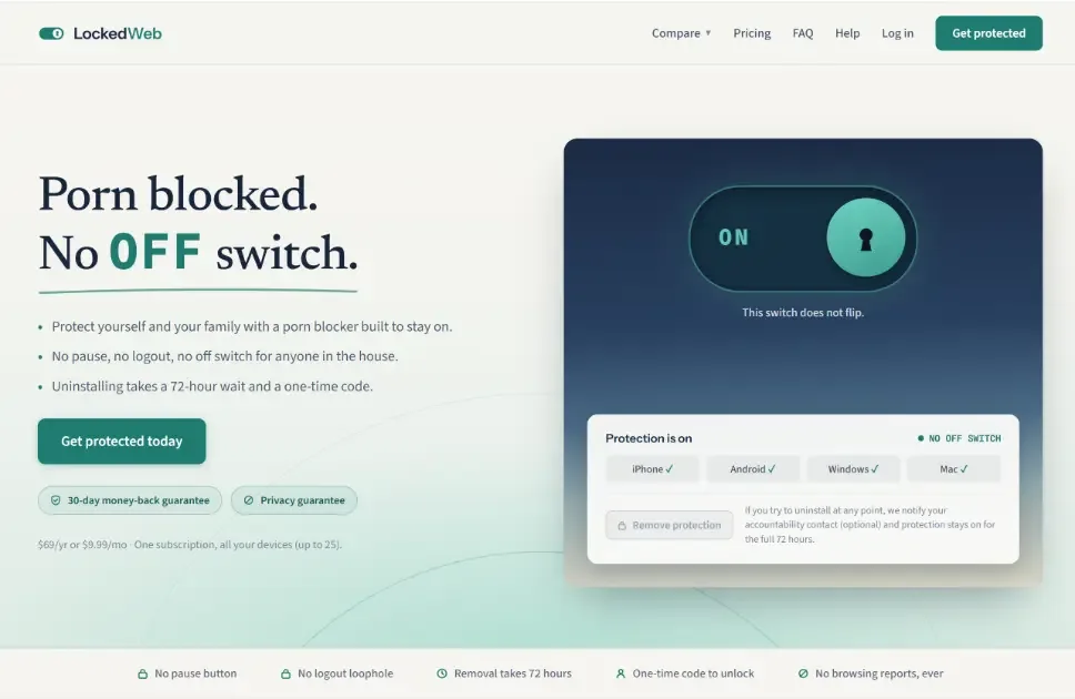 LockedWebcom interface screenshot