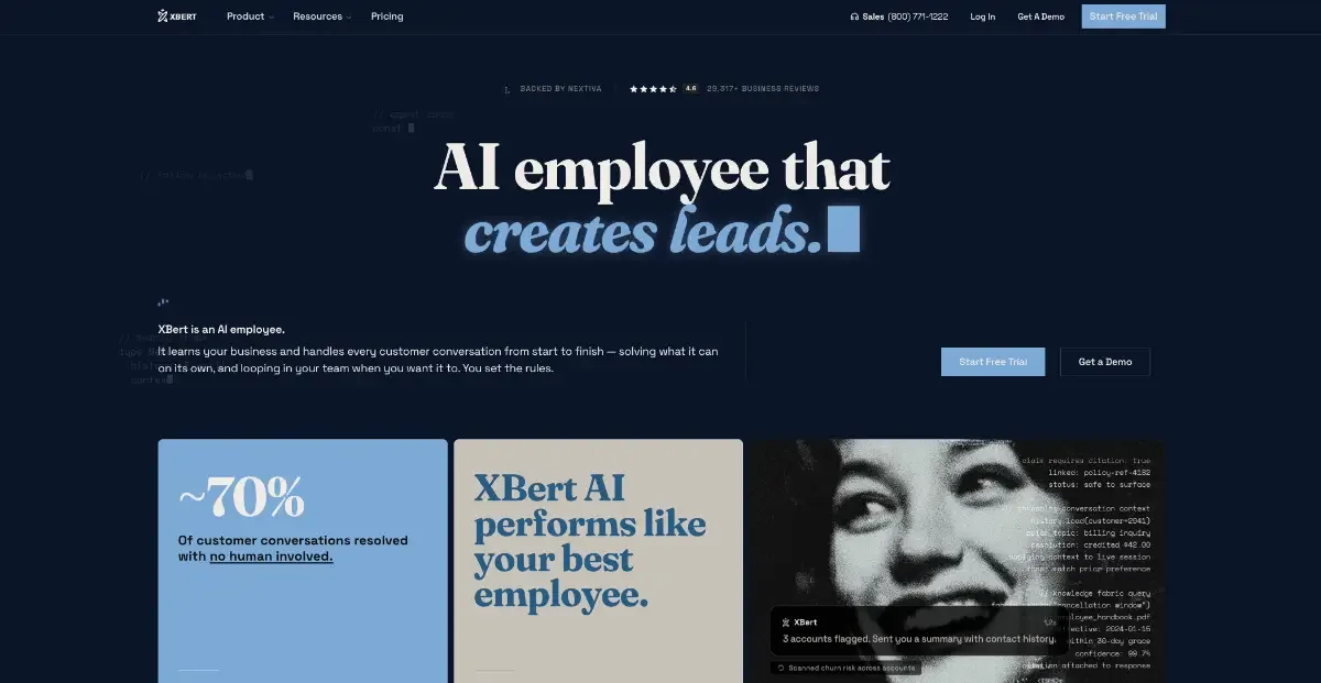 XBert interface screenshot