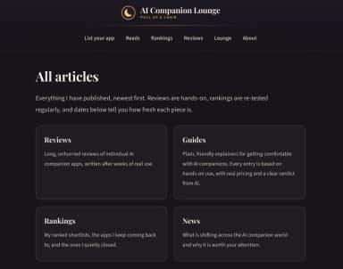 AI Companion Lounge thumbnail