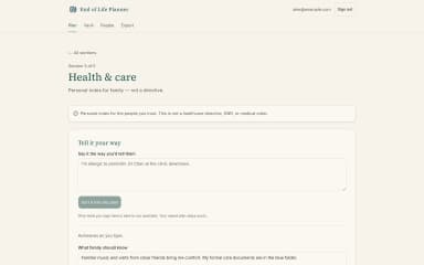 End of Life Planner thumbnail