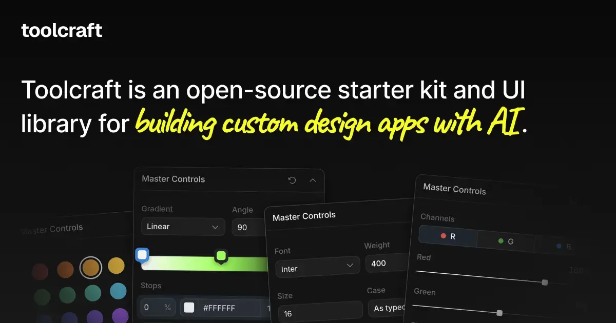 Toolcraft interface screenshot