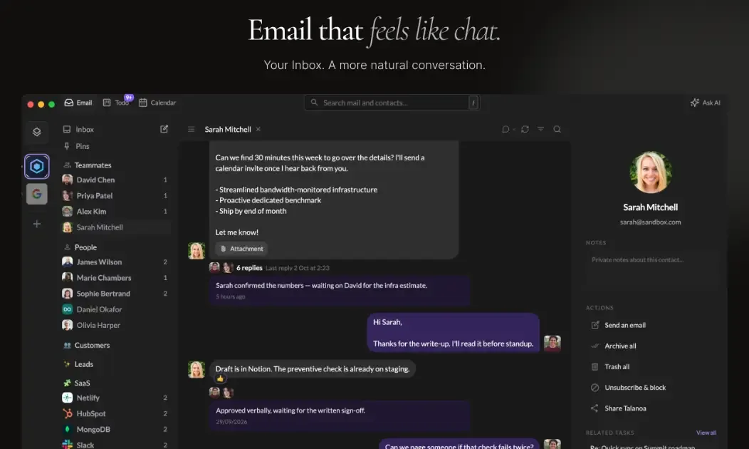 Talanoa interface screenshot
