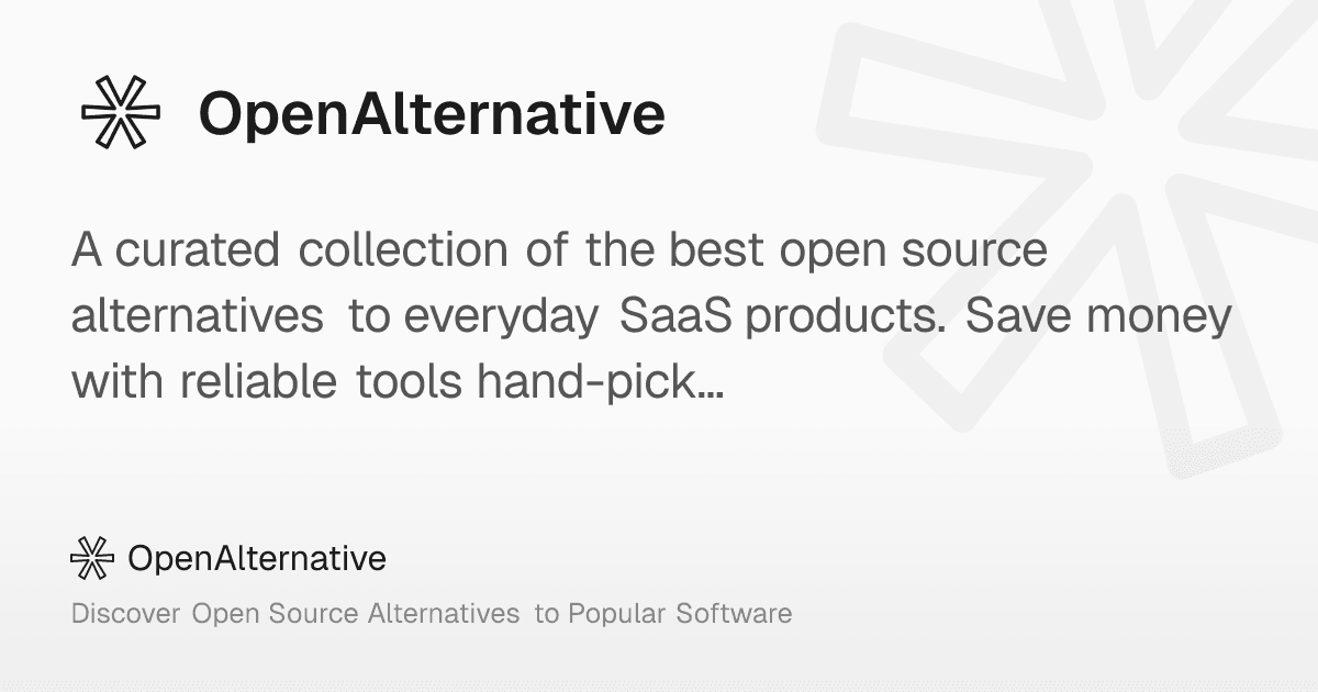 OpenAlternative website preview