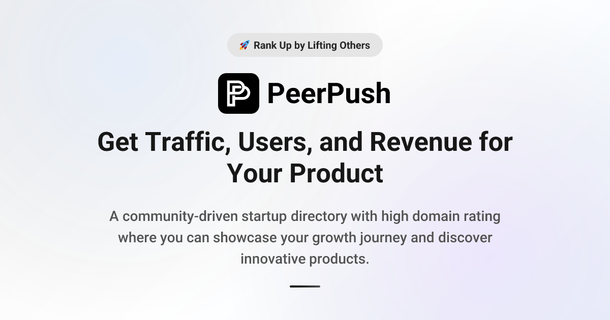 PeerPush website preview