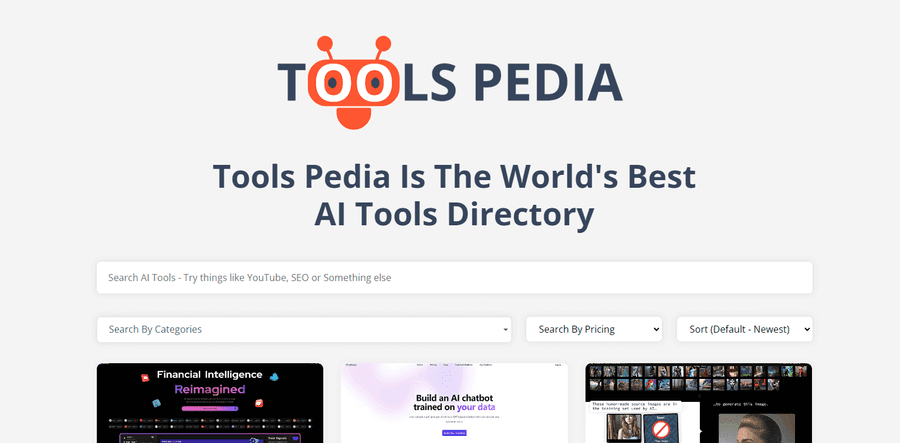Toolspedia website preview