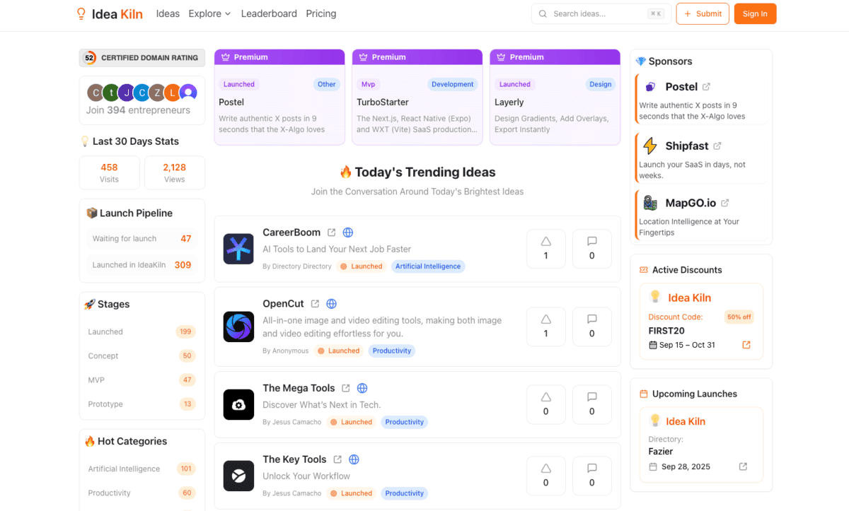 Idea Kiln website preview