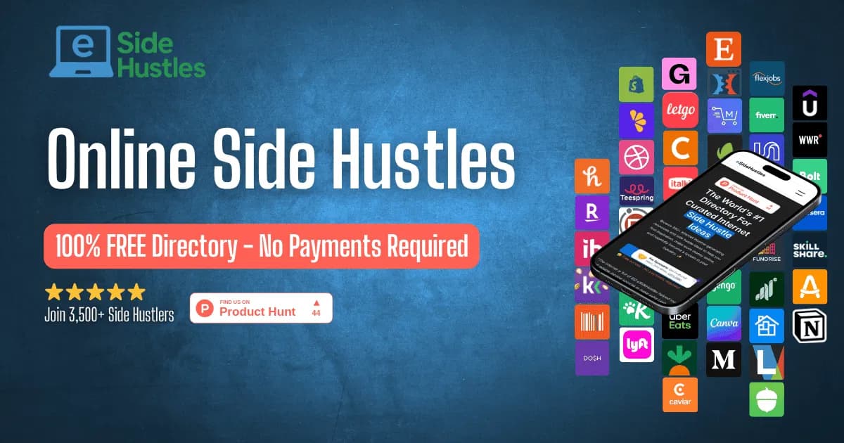 Easy Side Hustles website preview