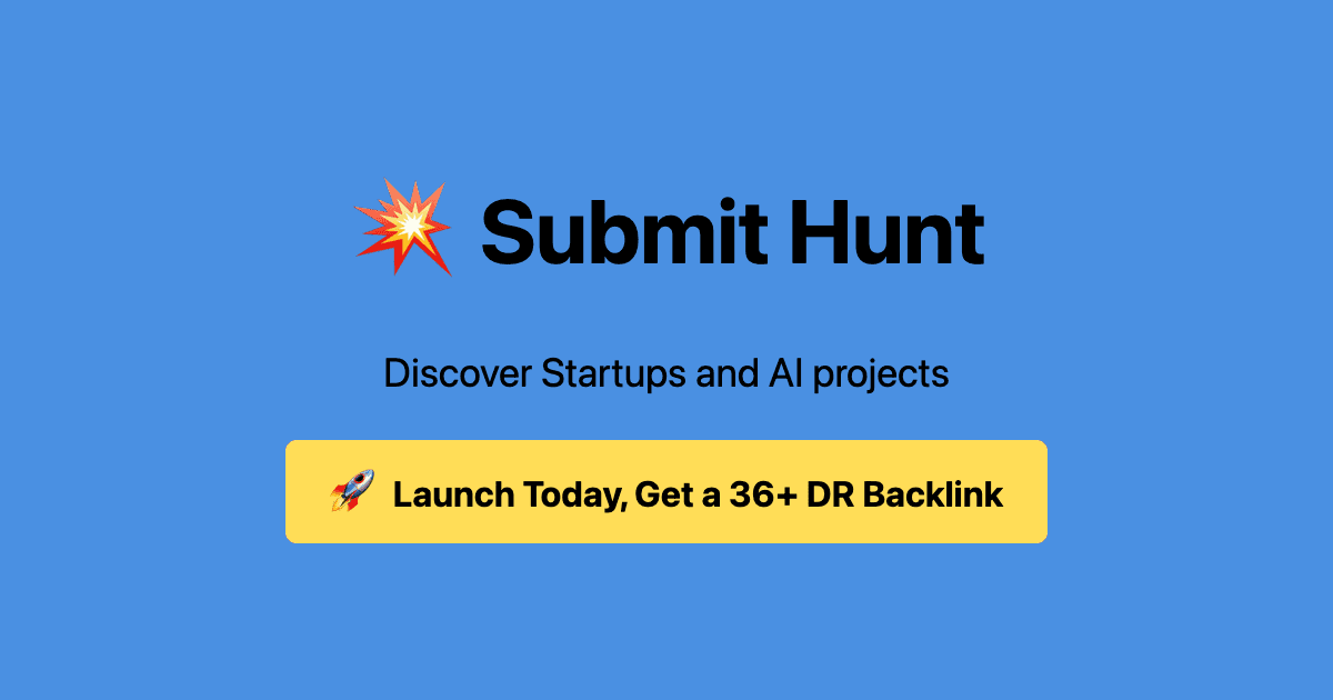SubmitHunt website preview