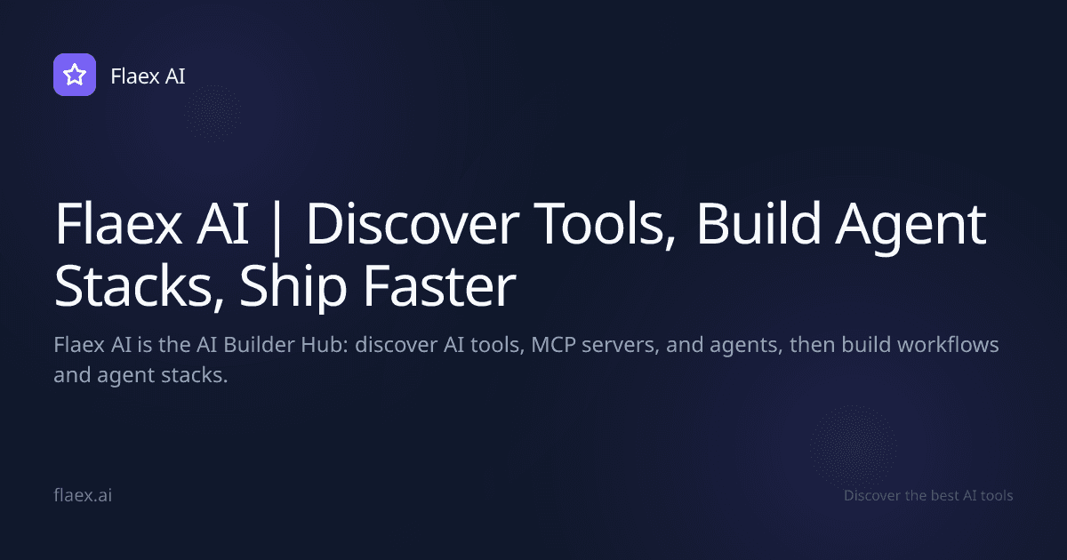Flaex AI website preview