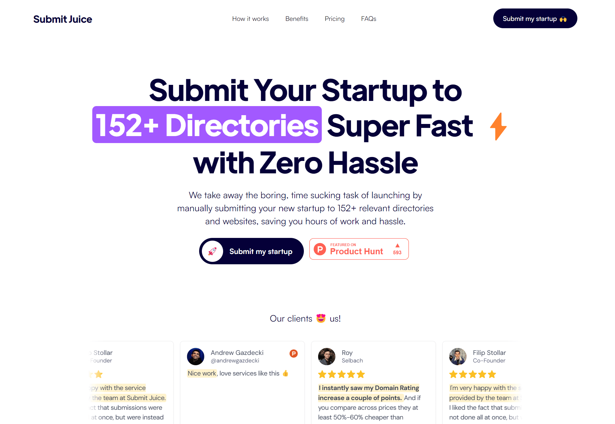 SubmitJuice website preview