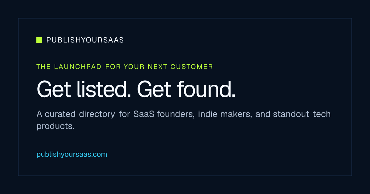 PublishYourSaaS website preview