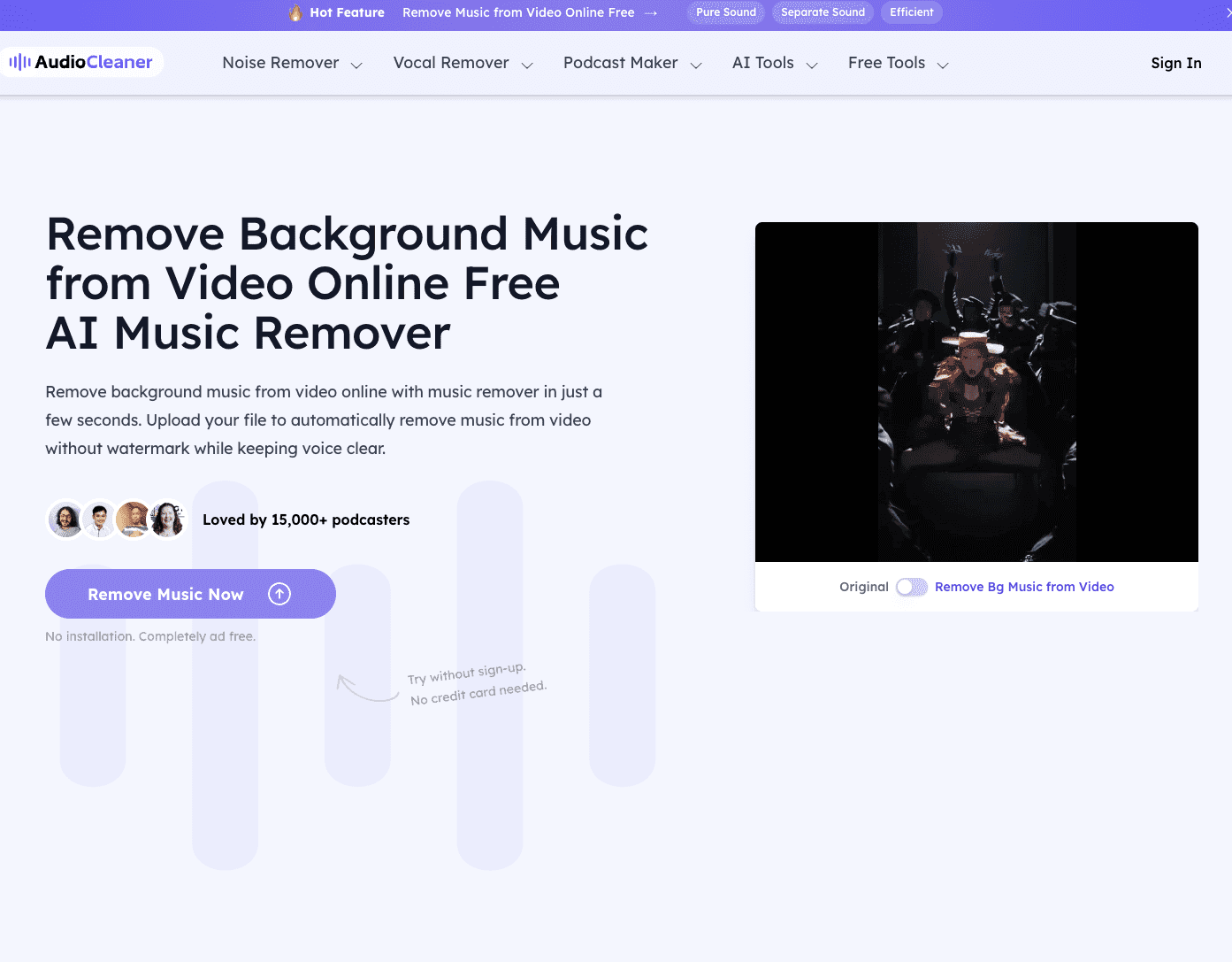 Remove Music From Video logo