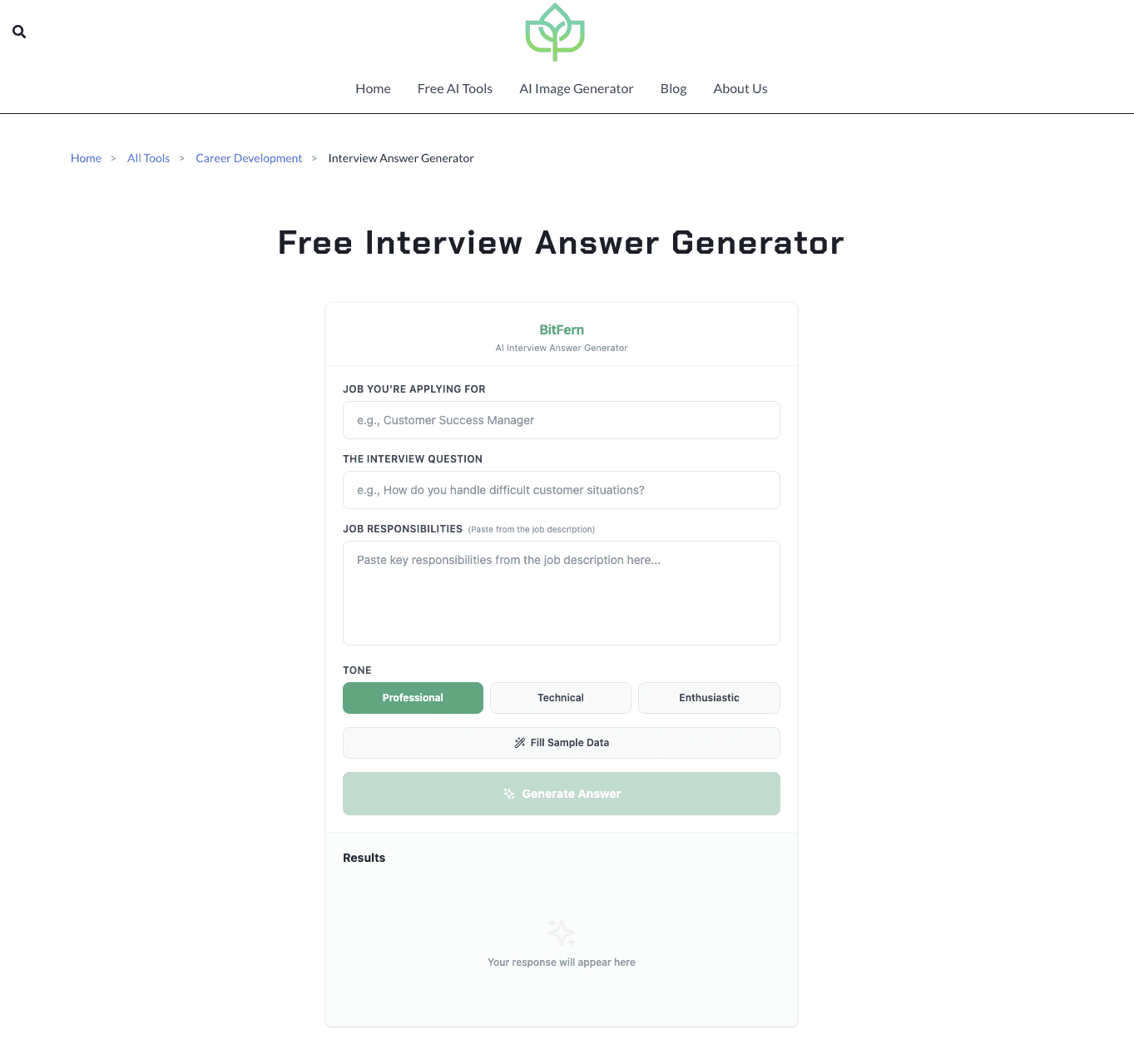 Interview Answer Generator logo
