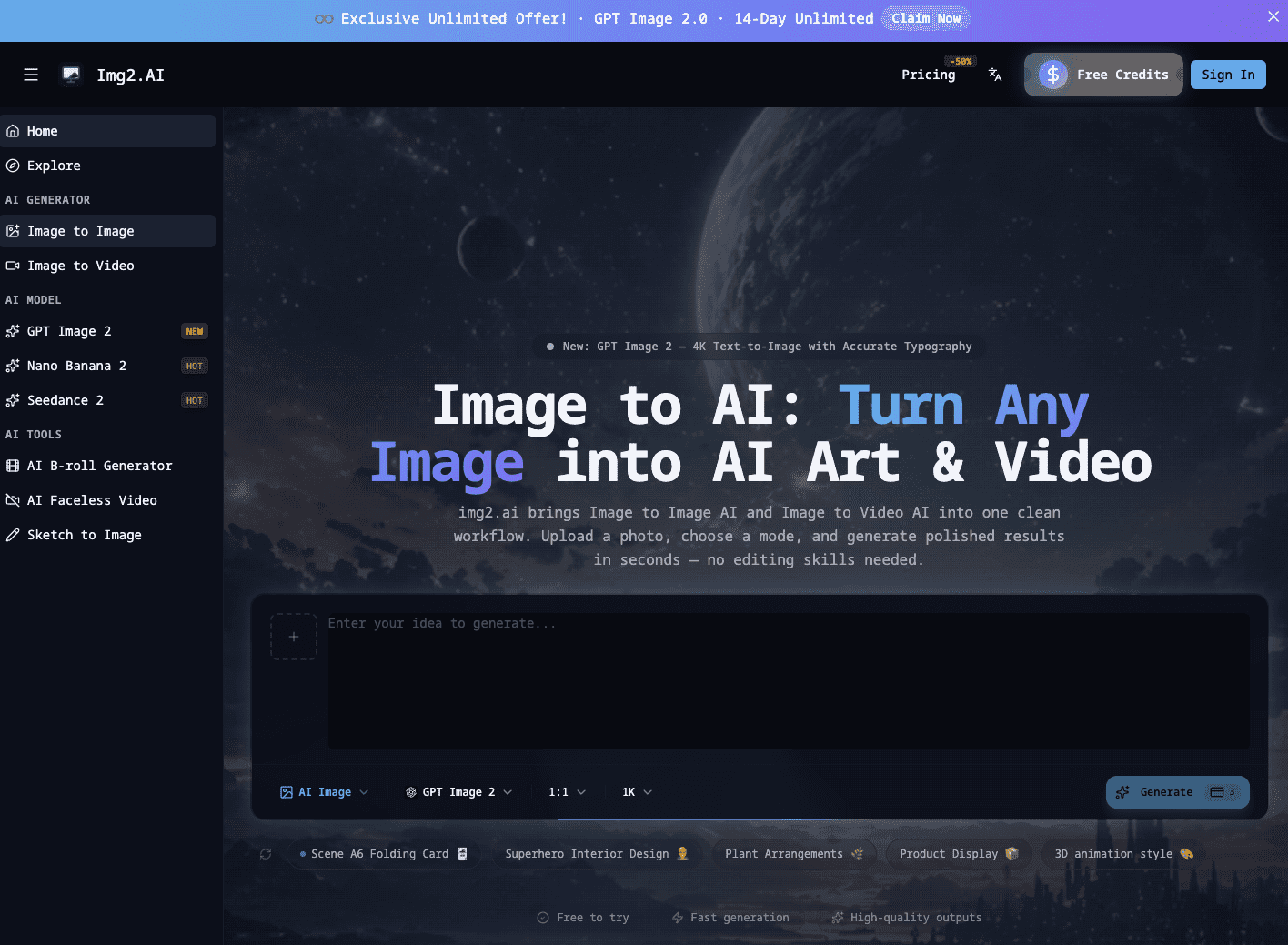 Image to Image &amp; Video AI logo