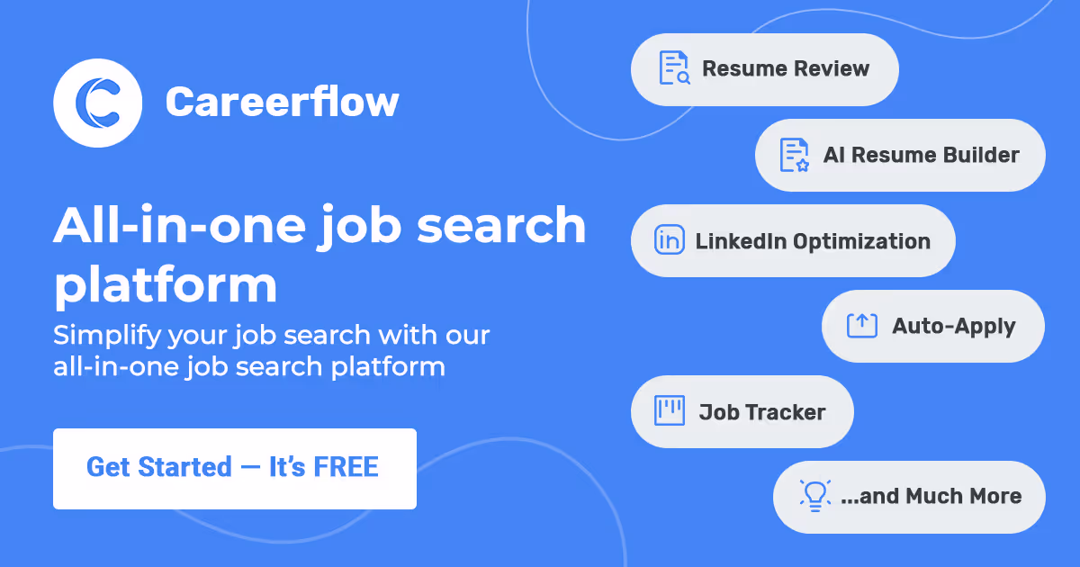 Careerflow interface screenshot