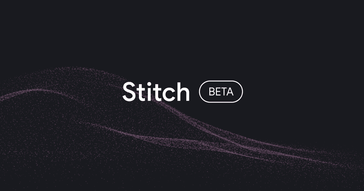Stitch by Google interface screenshot