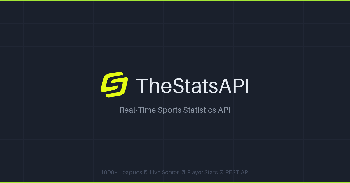 Football Stats API interface screenshot