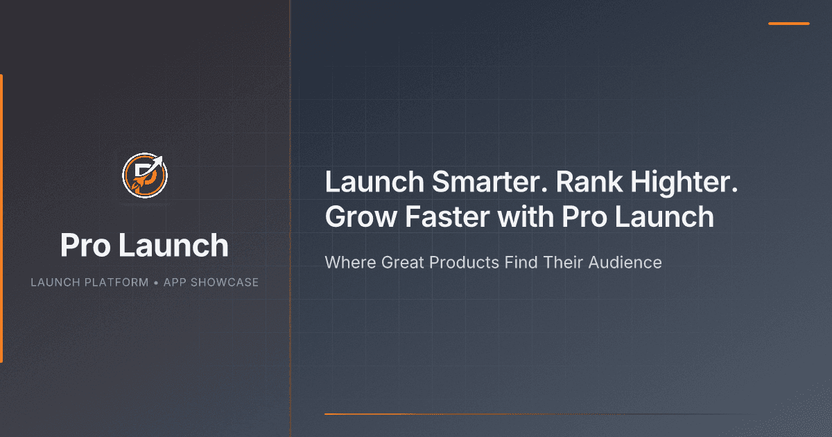 Pro Launch interface screenshot