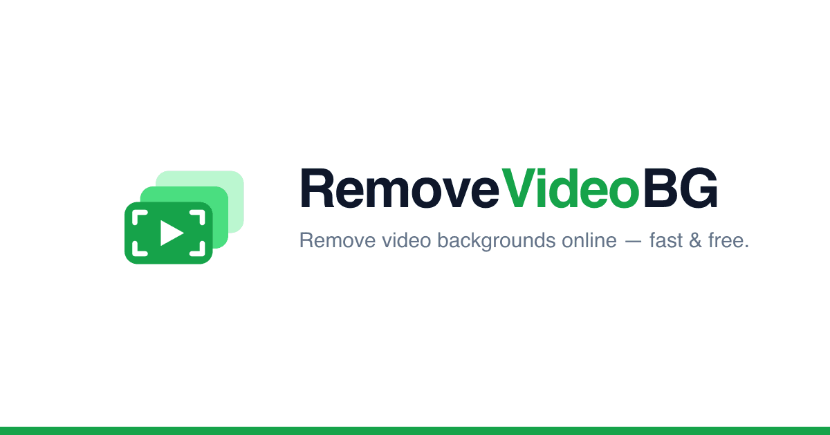 Video Background Remover interface screenshot