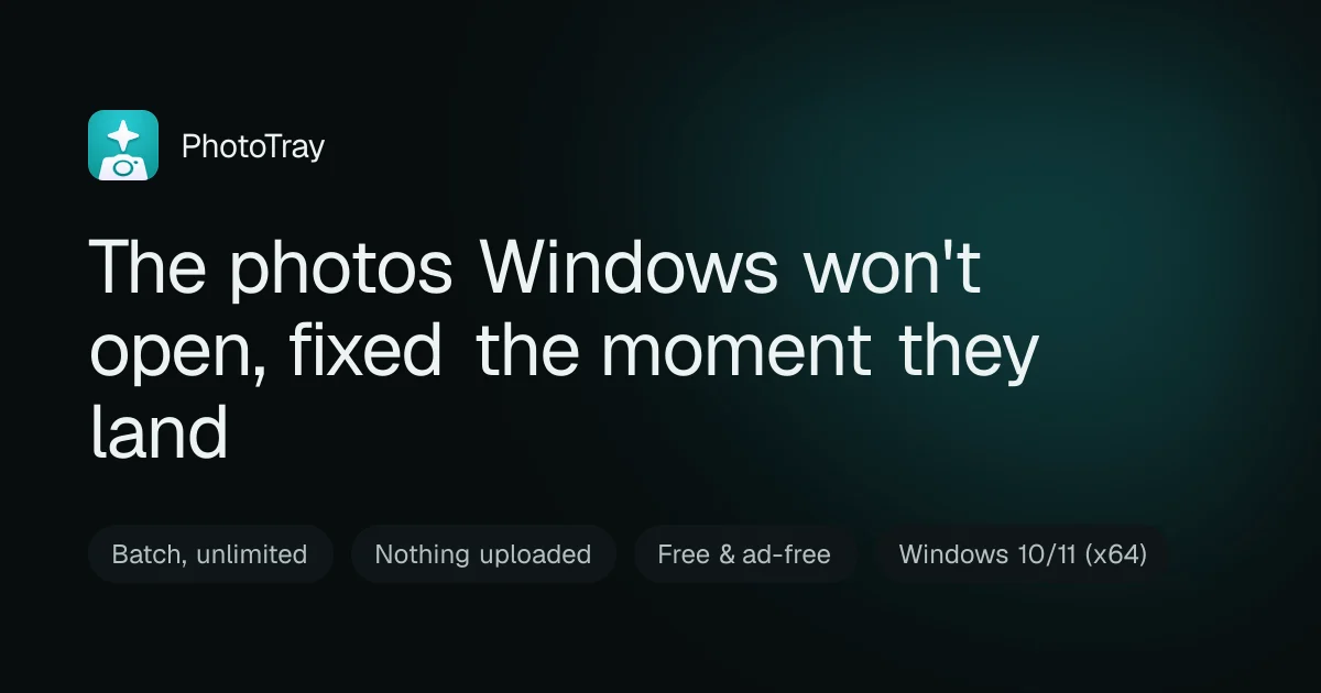 Photo Tray interface screenshot