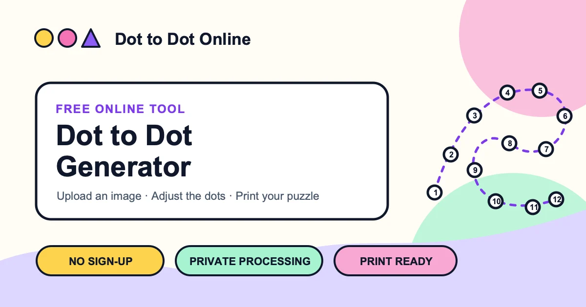 Dot to Dot Online interface screenshot