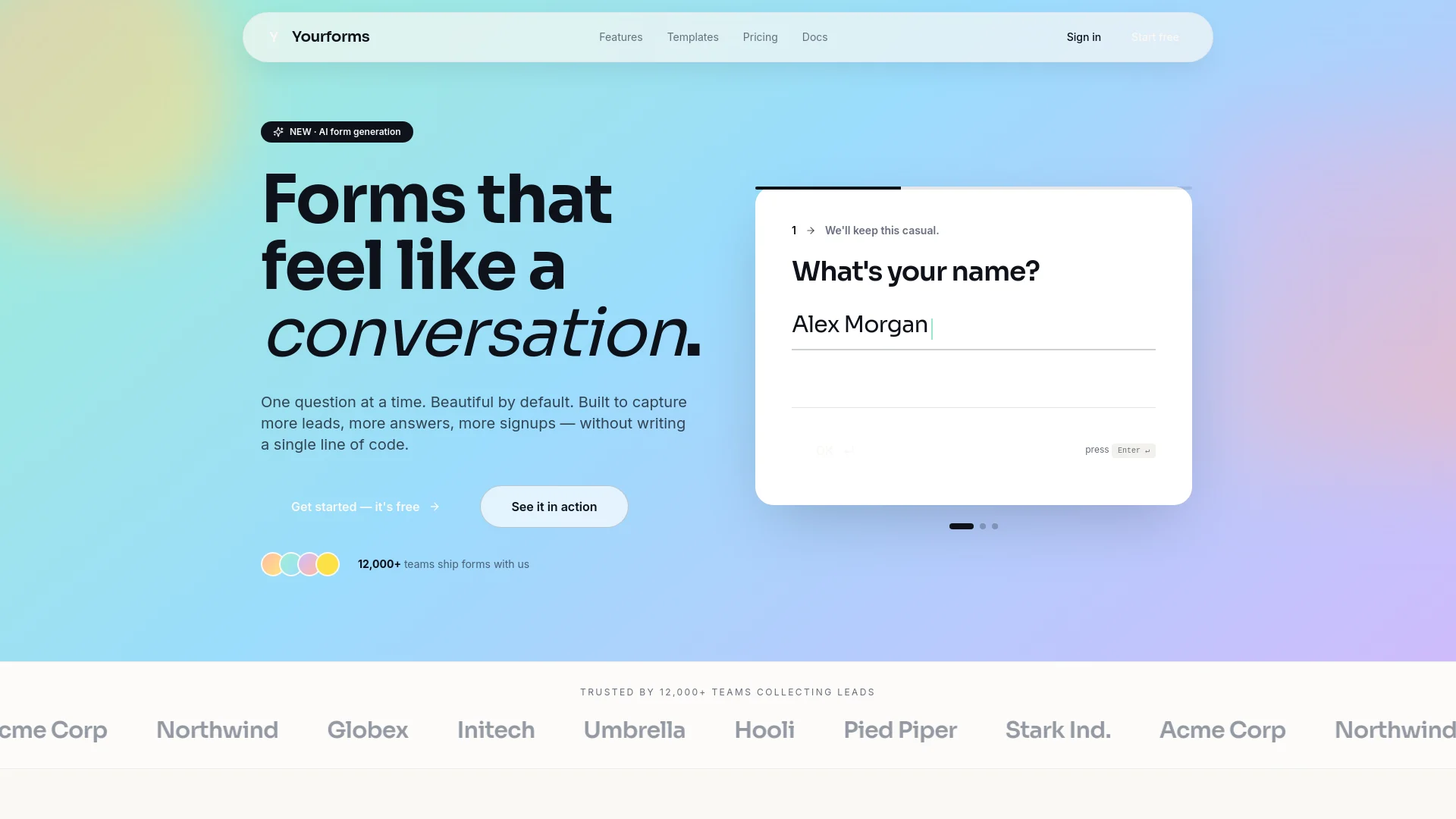 Allwebforms interface screenshot