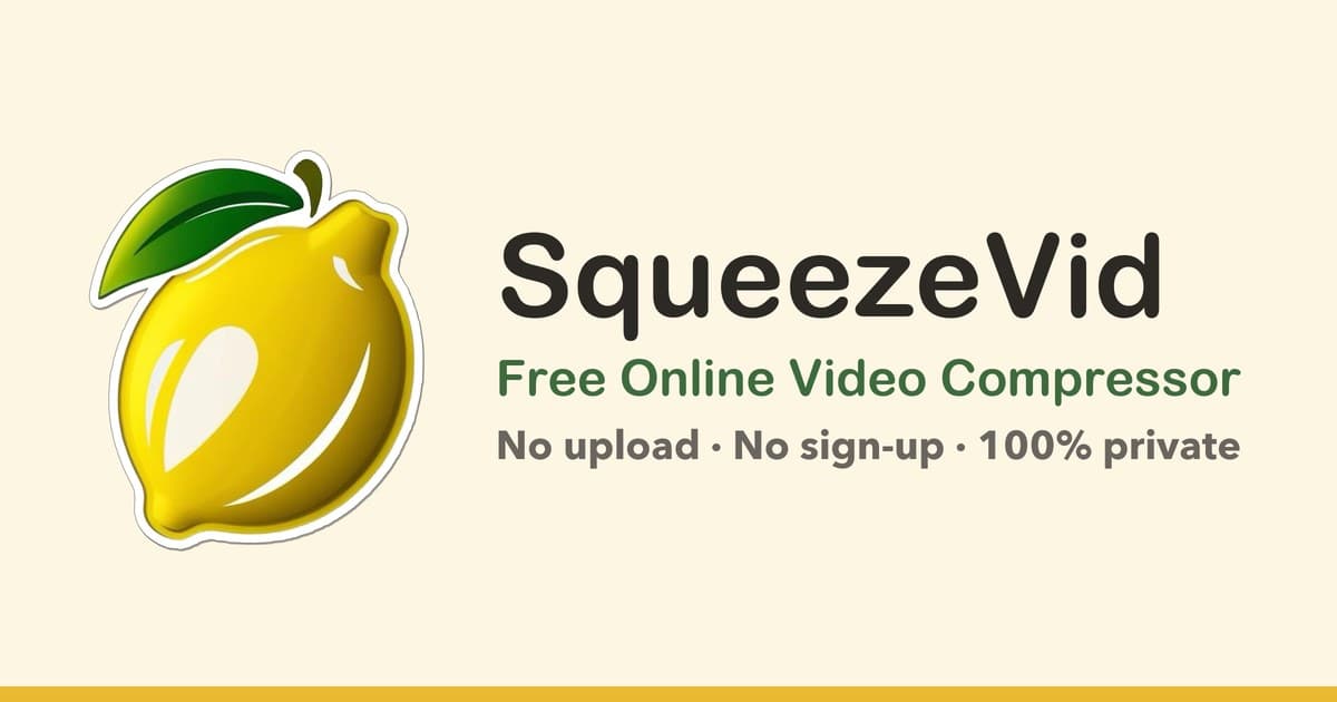SqueezeVid interface screenshot