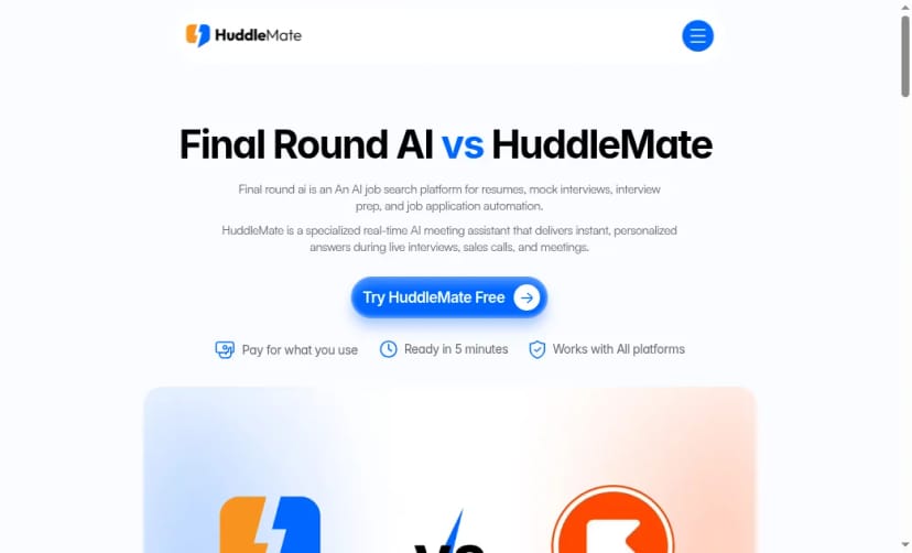 Final Round AI vs HuddleMate comparison