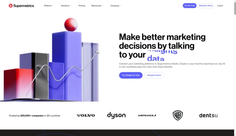 Supermetrics homepage