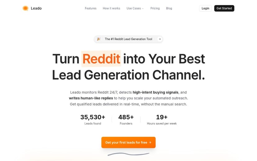 Leado turns Reddit into a lead generation channel.