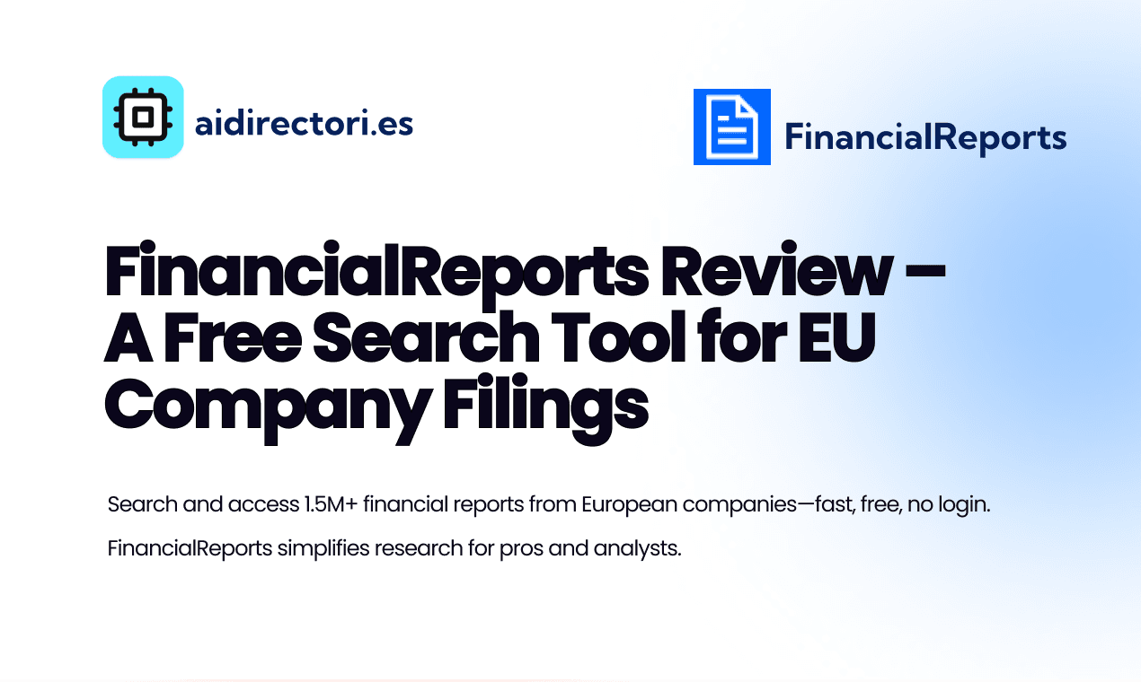 FinancialReports Review – A Free Search Tool for EU Company Filings