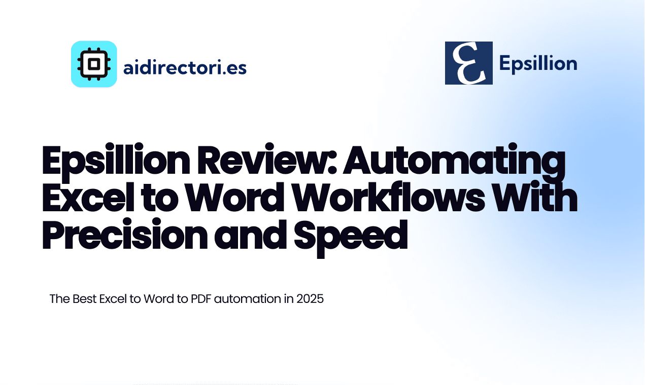 Epsillion Review: Automating Excel to Word Workflows With Precision and Speed