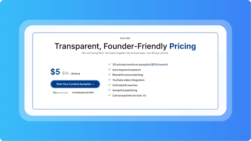 pricing
