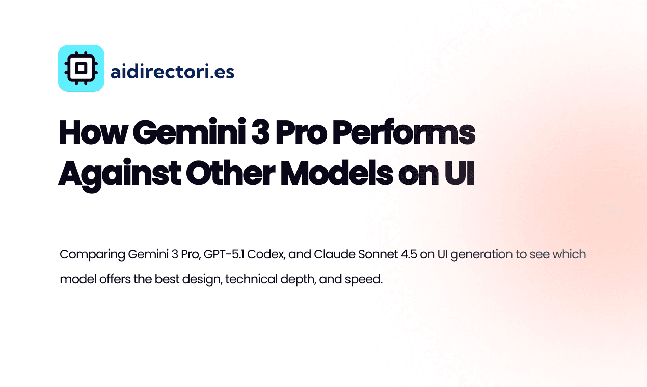 How Gemini 3 Pro Performs Against Other Models on UI