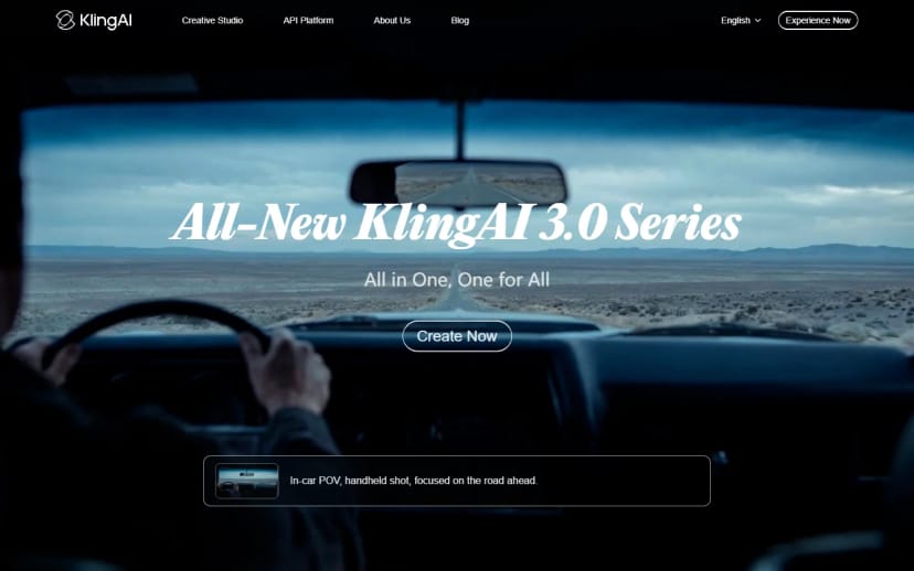 Kling AI Homepage
