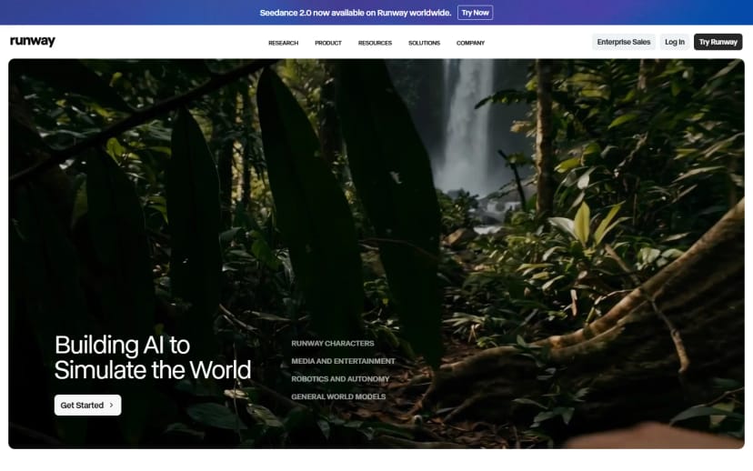 Runway Homepage