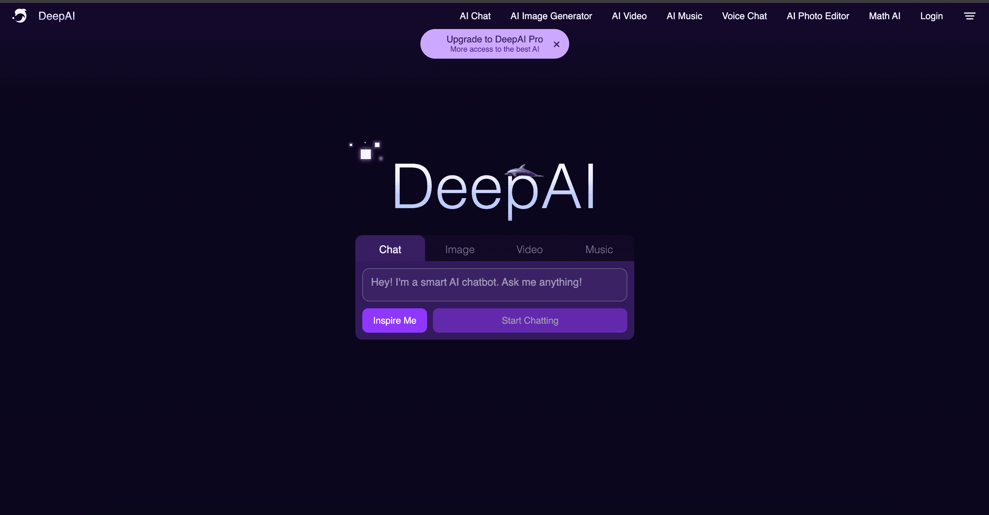 DeepAI interface screenshot
